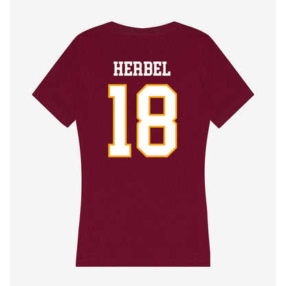 Loyola - NCAA Men's Soccer : Chase Herbel - Women's V-Neck T-Shirt-1