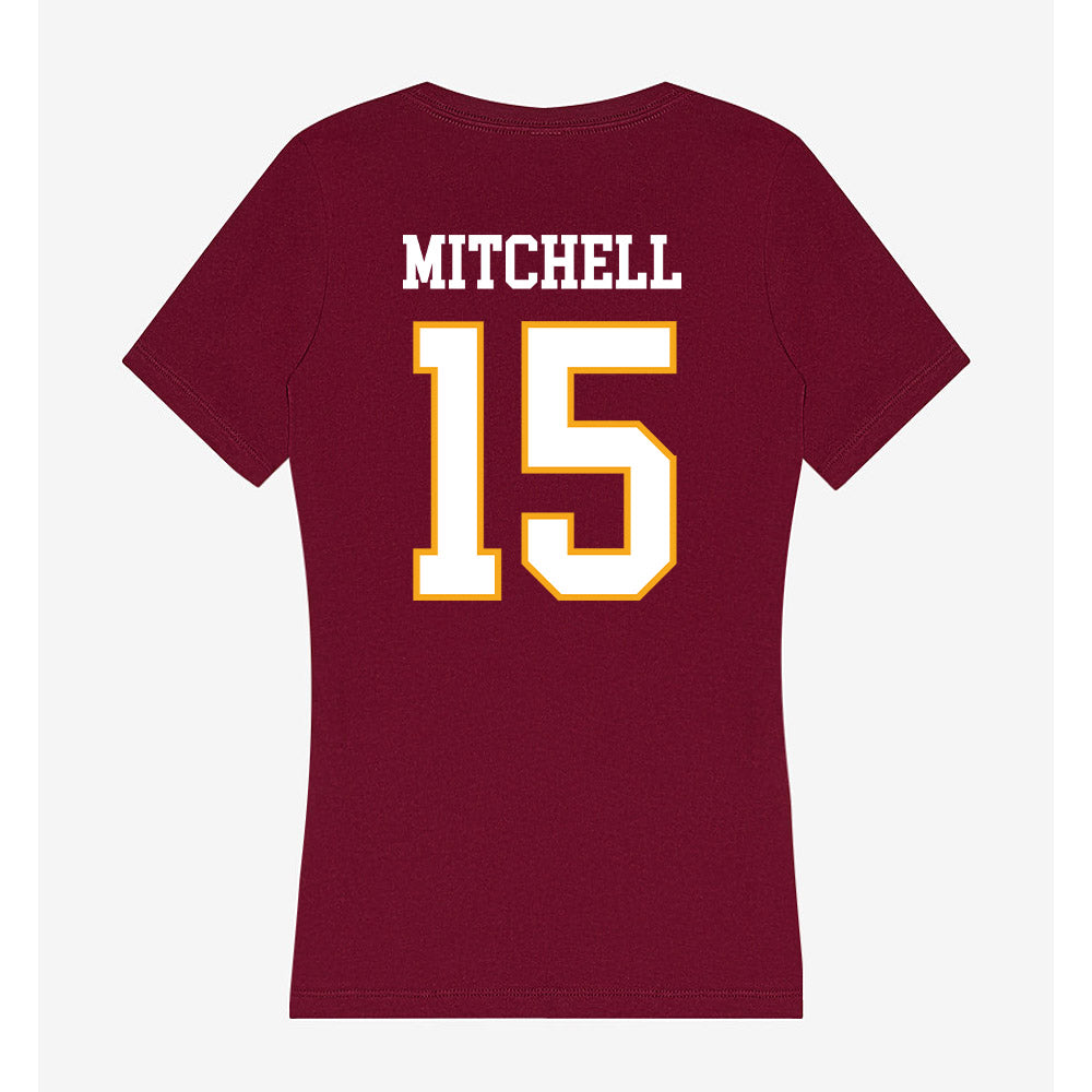Loyola - NCAA Softball : Katie Mitchell - Women's V-Neck T-Shirt-1