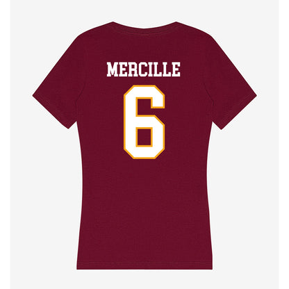 Loyola - NCAA Women's Basketball : Rosalie Mercille - Women's V-Neck T-Shirt-1