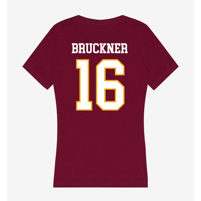 Loyola - NCAA Women's Volleyball : Jordan Bruckner - Women's V-Neck T-Shirt-1