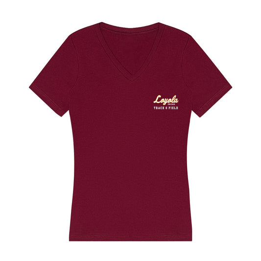 Loyola - NCAA Men's Track & Field : Eugene Niox-chateau - Women's V-Neck T-Shirt-0