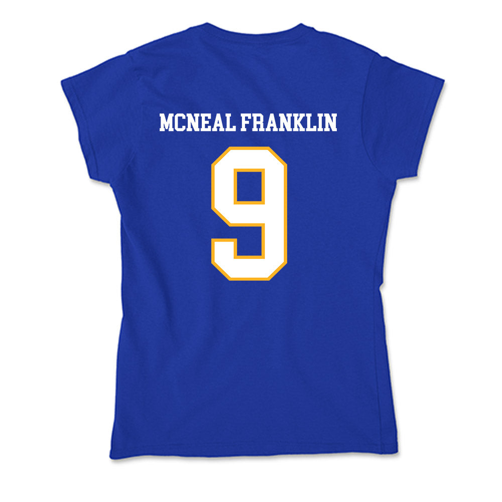 SJSU - NCAA Football : Noah McNeal Franklin - Soft Style Women’s T-Shirt-1