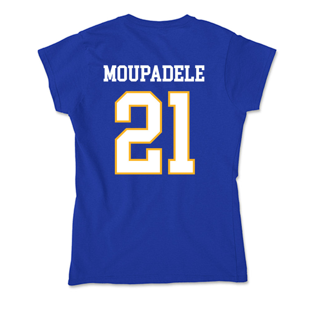 SJSU - NCAA Men's Basketball : Japhet Moupadele - Soft Style Women’s T-Shirt-1