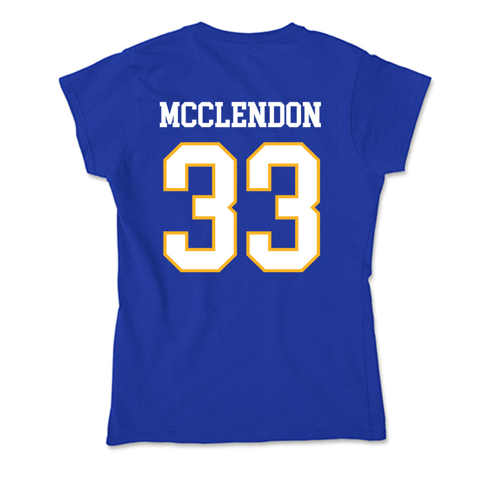 SJSU - NCAA Football : Greg McClendon - Soft Style Women’s T-Shirt-1