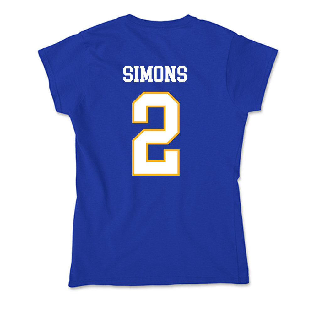 SJSU - NCAA Women's Basketball : McKenna Simons - Soft Style Women’s T-Shirt-1