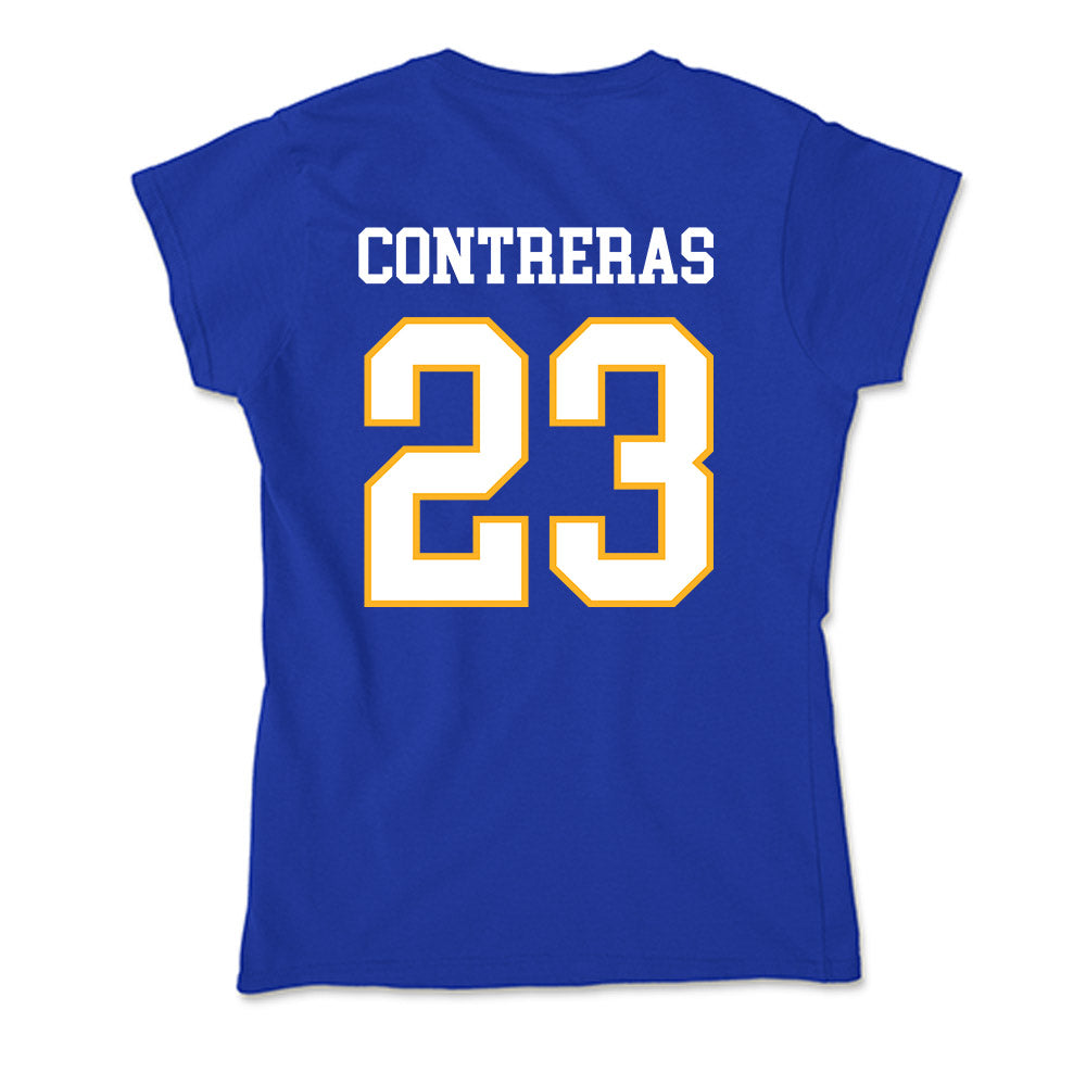SJSU - NCAA Men's Soccer : Juan Contreras - Soft Style Women’s T-Shirt-1