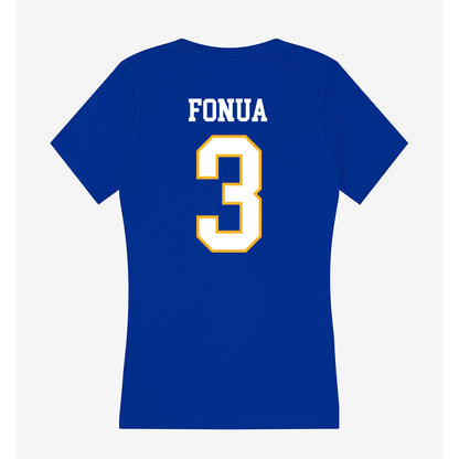 SJSU - NCAA Women's Volleyball : Lolohea Fonua - Women's V-Neck T-Shirt-1