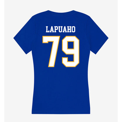 SJSU - NCAA Football : Peseti Lapuaho - Women's V-Neck T-Shirt-1