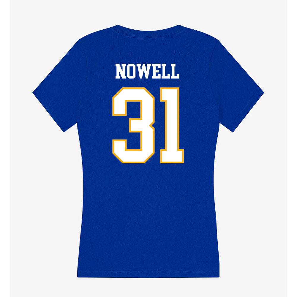 SJSU - NCAA Football : Hunter Nowell - Women's V-Neck T-Shirt-1