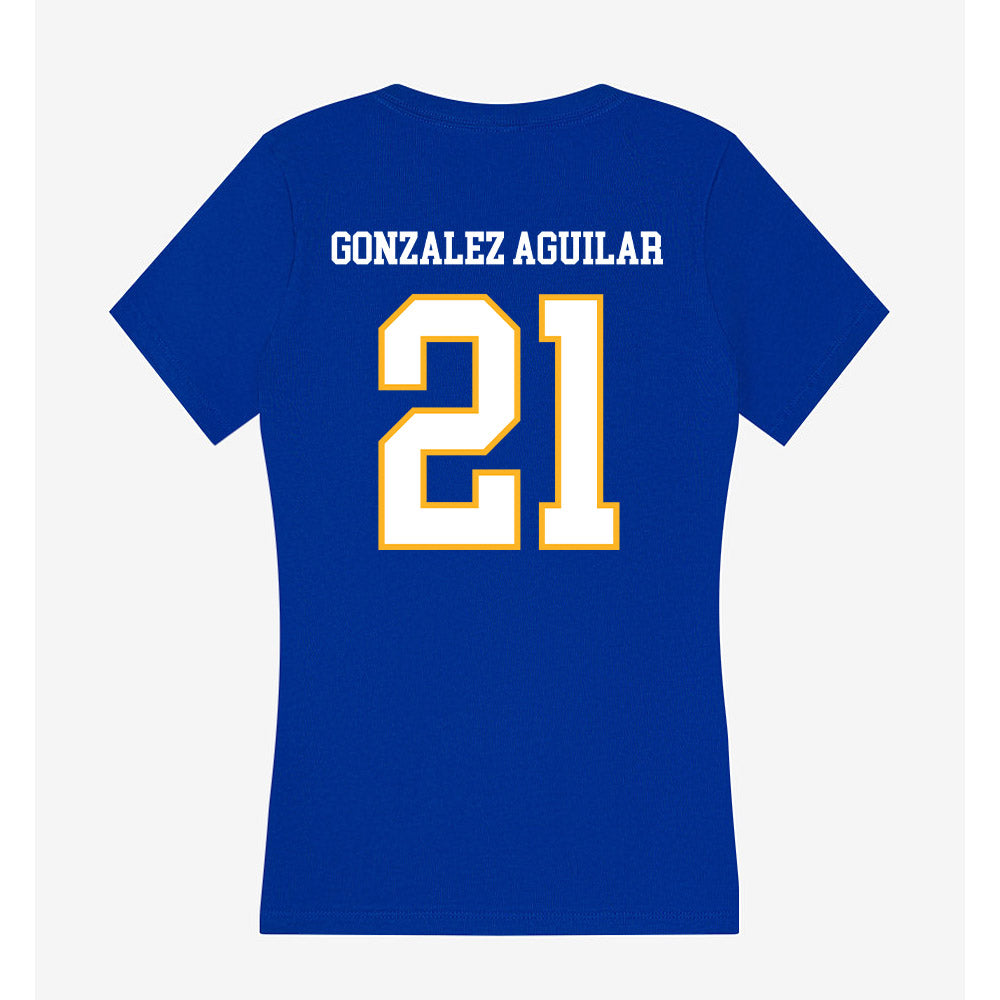 SJSU - NCAA Women's Water Polo : Sally Gonzalez Aguilar - Women's V-Neck T-Shirt-1