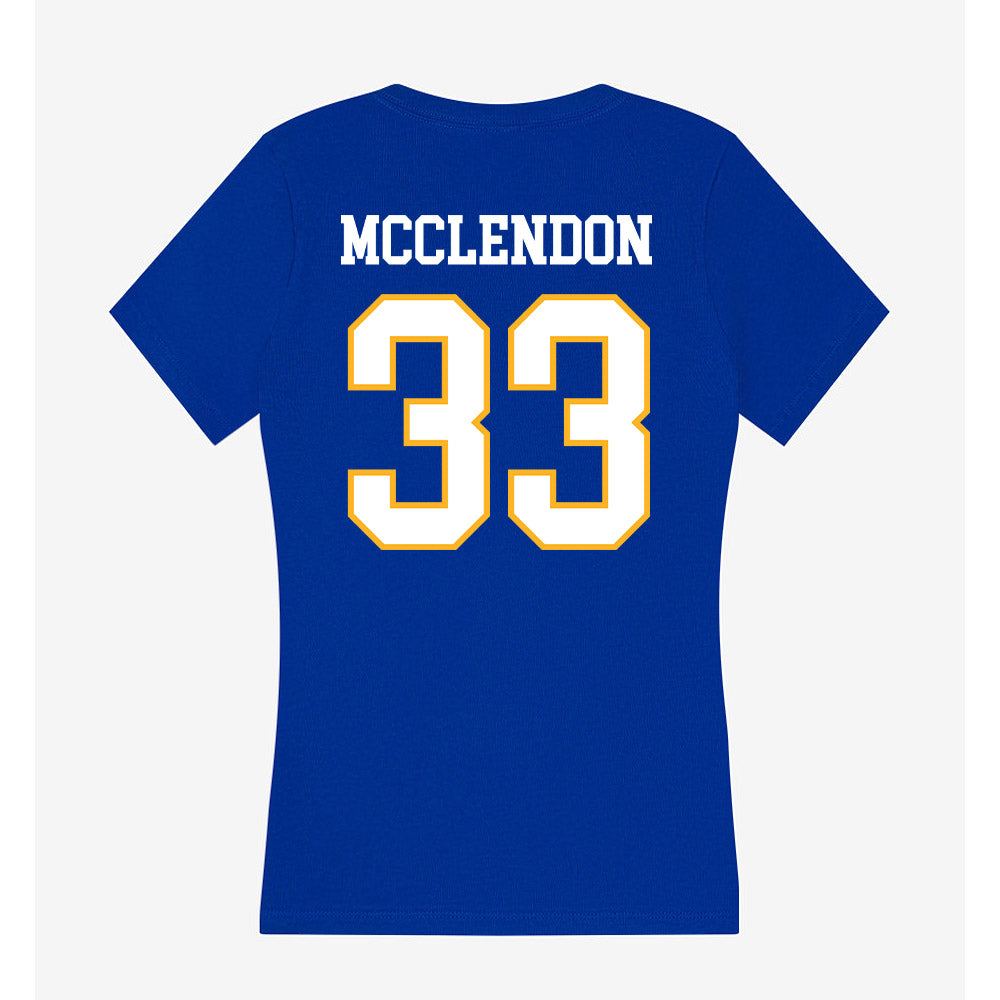 SJSU - NCAA Football : Greg McClendon - Women's V-Neck T-Shirt-1