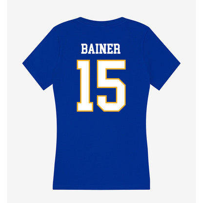 SJSU - NCAA Football : Jalen Bainer - Women's V-Neck T-Shirt-1