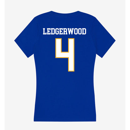 SJSU - NCAA Women's Water Polo : Megan Ledgerwood - Women's V-Neck T-Shirt-1