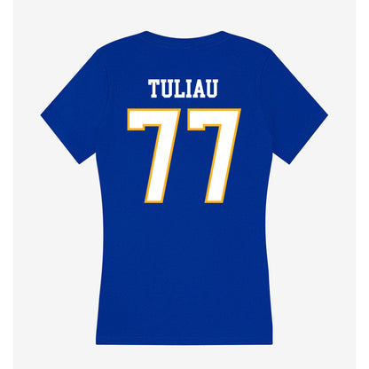 SJSU - NCAA Football : Daniel Tuliau - Women's V-Neck T-Shirt-1