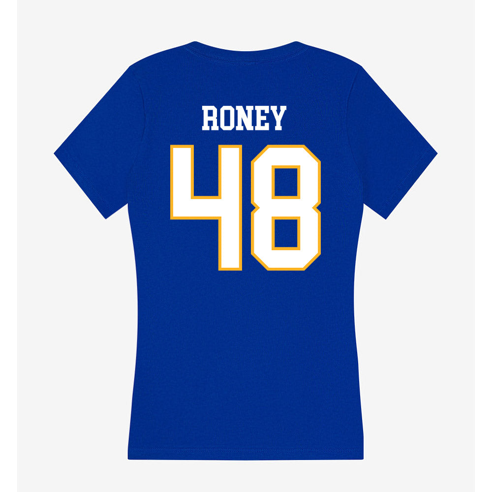 SJSU - NCAA Football : Dejon Roney - Women's V-Neck T-Shirt-1