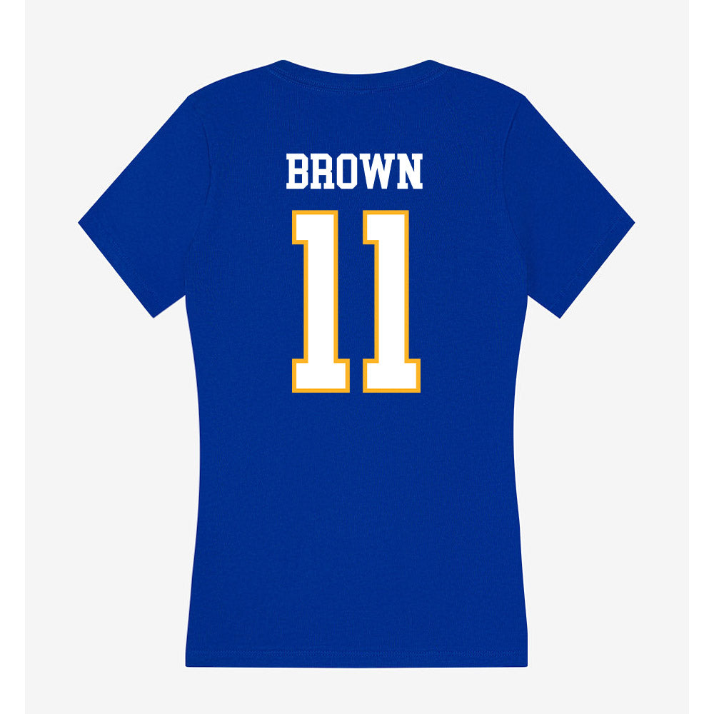 SJSU - NCAA Women's Soccer : Keely Brown - Women's V-Neck T-Shirt-1