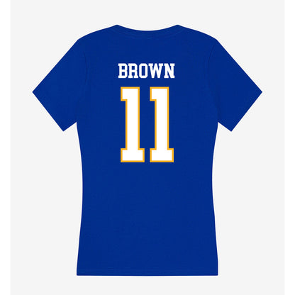 SJSU - NCAA Women's Soccer : Keely Brown - Women's V-Neck T-Shirt-1