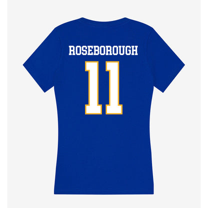 SJSU - NCAA Men's Basketball : Ben Roseborough - Women's V-Neck T-Shirt-1