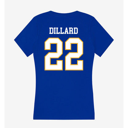 SJSU - NCAA Women's Basketball : Kaliyah Dillard - Women's V-Neck T-Shirt-1