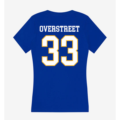 SJSU - NCAA Men's Basketball : Marcus Overstreet - Women's V-Neck T-Shirt-1