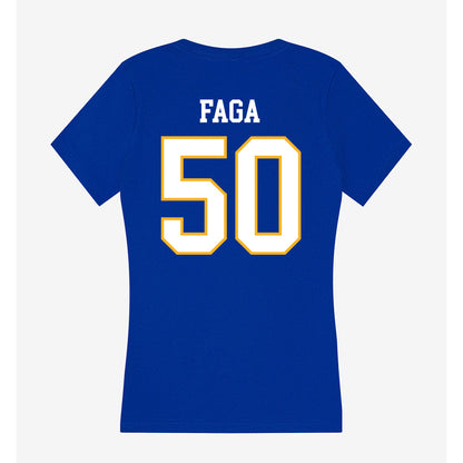 SJSU - NCAA Football : Gafataulagi Faga - Women's V-Neck T-Shirt-1
