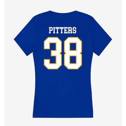 SJSU - NCAA Football : Nassir Pitters - Women's V-Neck T-Shirt-1