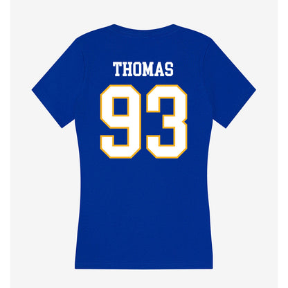 SJSU - NCAA Football : Colton Thomas - Women's V-Neck T-Shirt-1