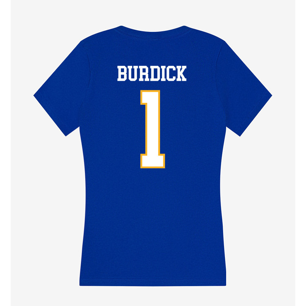 SJSU - NCAA Softball : Sophia Burdick - Women's V-Neck T-Shirt-1