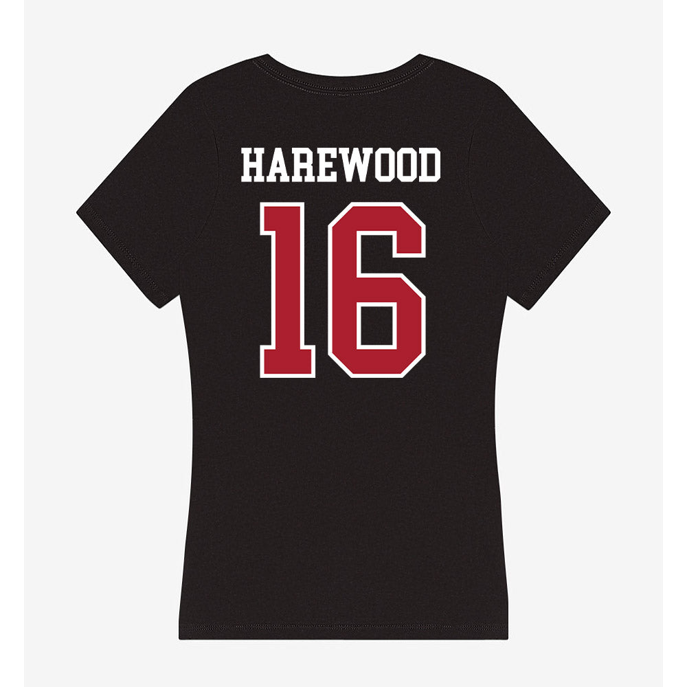 Nicholls State - NCAA Football : Pharrell Harewood - Women's V-Neck T-Shirt-1