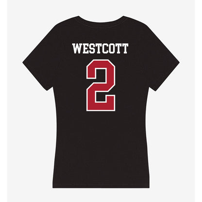 Nicholls State - NCAA Baseball : Christian Westcott - Women's V-Neck T-Shirt-1