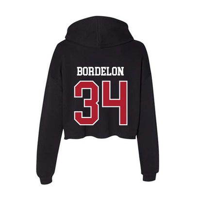 Nicholls State - NCAA Baseball : Joe Bordelon - Women's Crop Fleece Hoodie-1