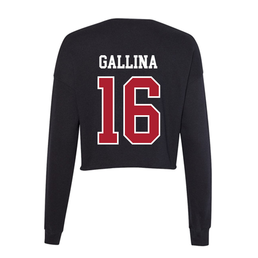 Nicholls State - NCAA Women's Soccer : Mia Gallina - Women's Cropped Crew Fleece-1