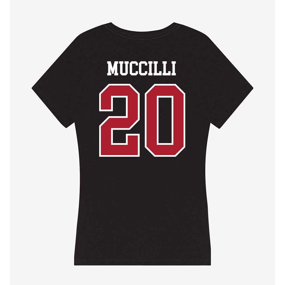 Nicholls State - NCAA Softball : Carmella Muccilli - Women's V-Neck T-Shirt-1
