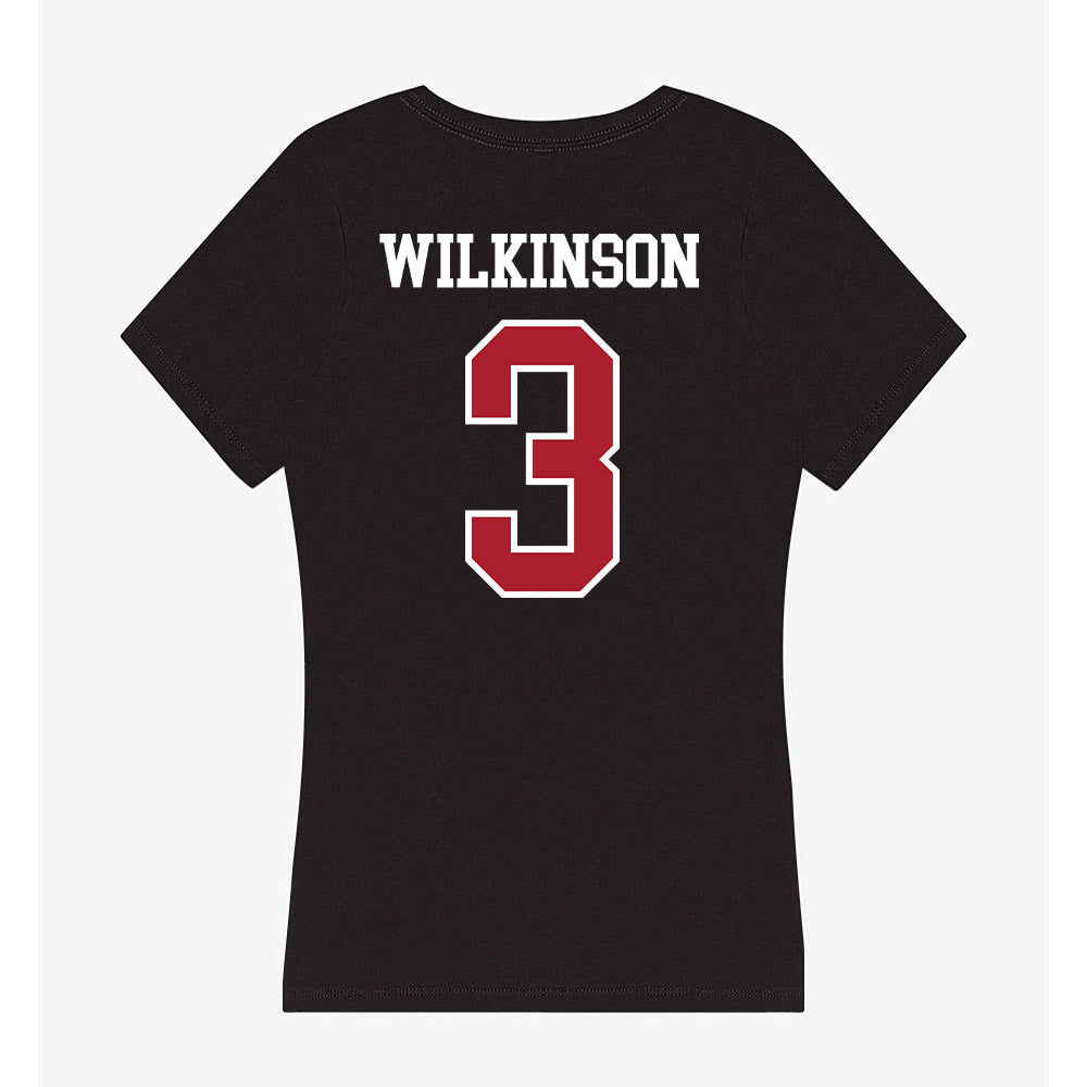 Nicholls State - NCAA Beach Volleyball : Brooklynn Wilkinson - Women's V-Neck T-Shirt-1