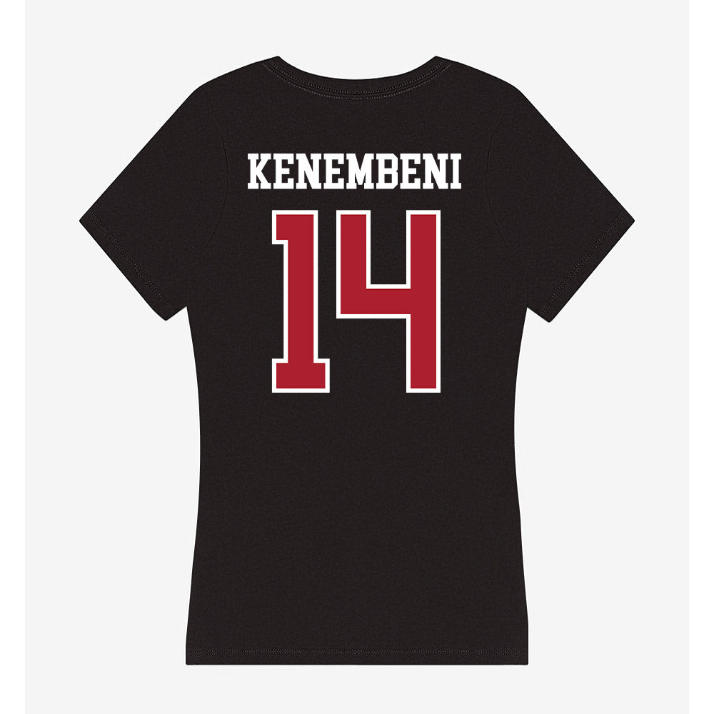 Nicholls State - NCAA Women's Basketball : Rie Rie Kenembeni - Women's V-Neck T-Shirt-1