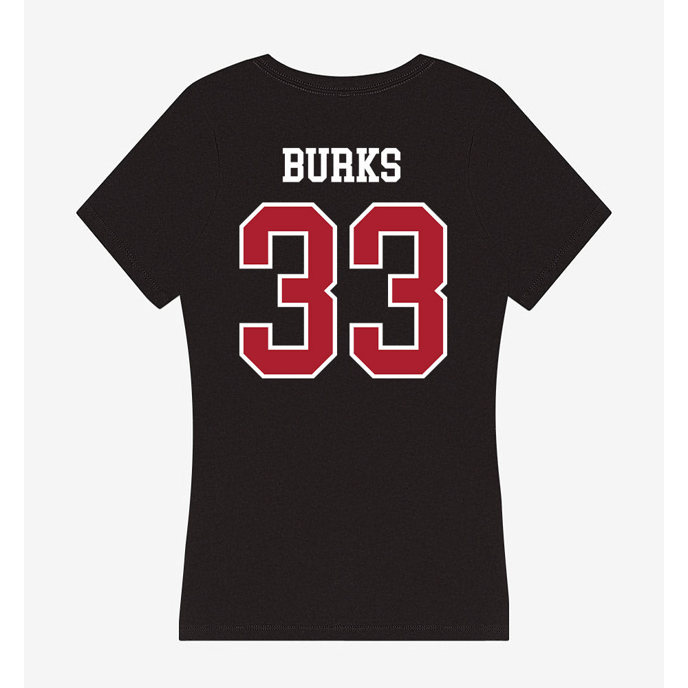 Nicholls State - NCAA Women's Basketball : Emani Burks - Women's V-Neck T-Shirt-1