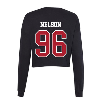 Nicholls State - NCAA Football : Gavin Nelson - Women's Cropped Crew Fleece-1