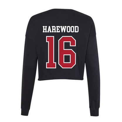 Nicholls State - NCAA Football : Pharrell Harewood - Women's Cropped Crew Fleece-1