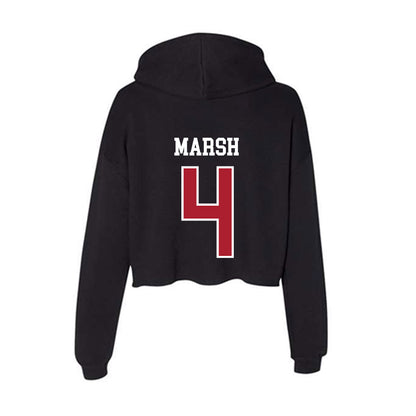 Nicholls State - NCAA Football : Ty Marsh - Women's Crop Fleece Hoodie-1