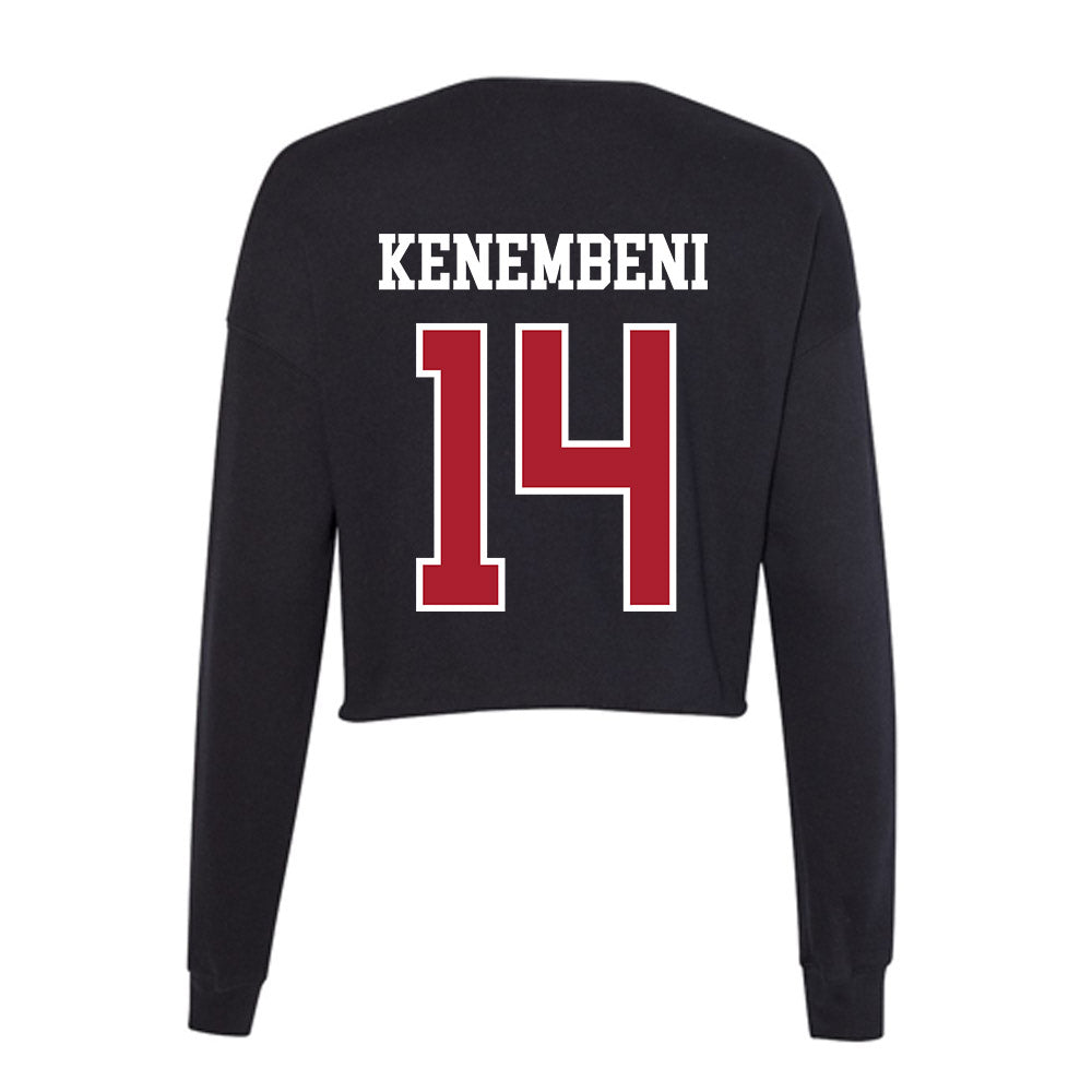 Nicholls State - NCAA Women's Basketball : Rie Rie Kenembeni - Women's Cropped Crew Fleece-1