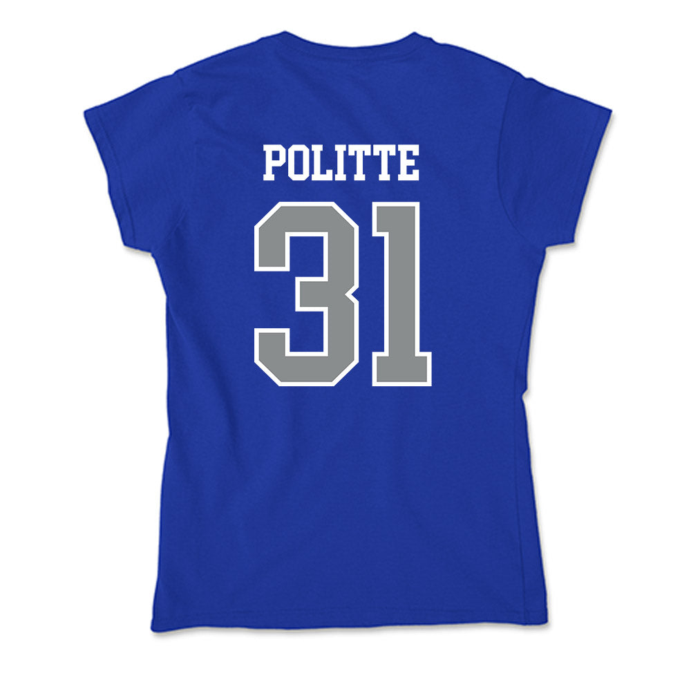 Memphis - NCAA Baseball : Michael Politte - Soft Style Women’s T-Shirt-1