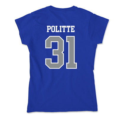 Memphis - NCAA Baseball : Michael Politte - Soft Style Women’s T-Shirt-1