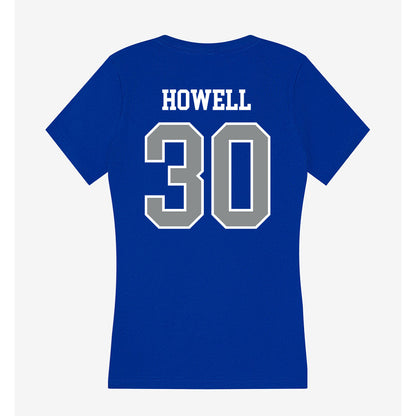 Memphis - NCAA Baseball : Will Howell - Women's V-Neck T-Shirt-1