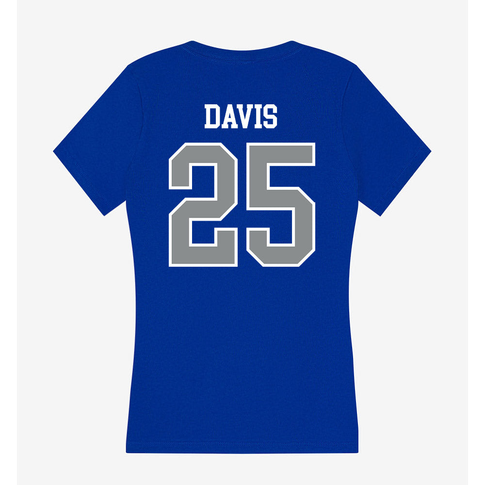 Memphis - NCAA Baseball : Cade Davis - Women's V-Neck T-Shirt-1