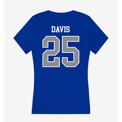 Memphis - NCAA Baseball : Cade Davis - Women's V-Neck T-Shirt-1