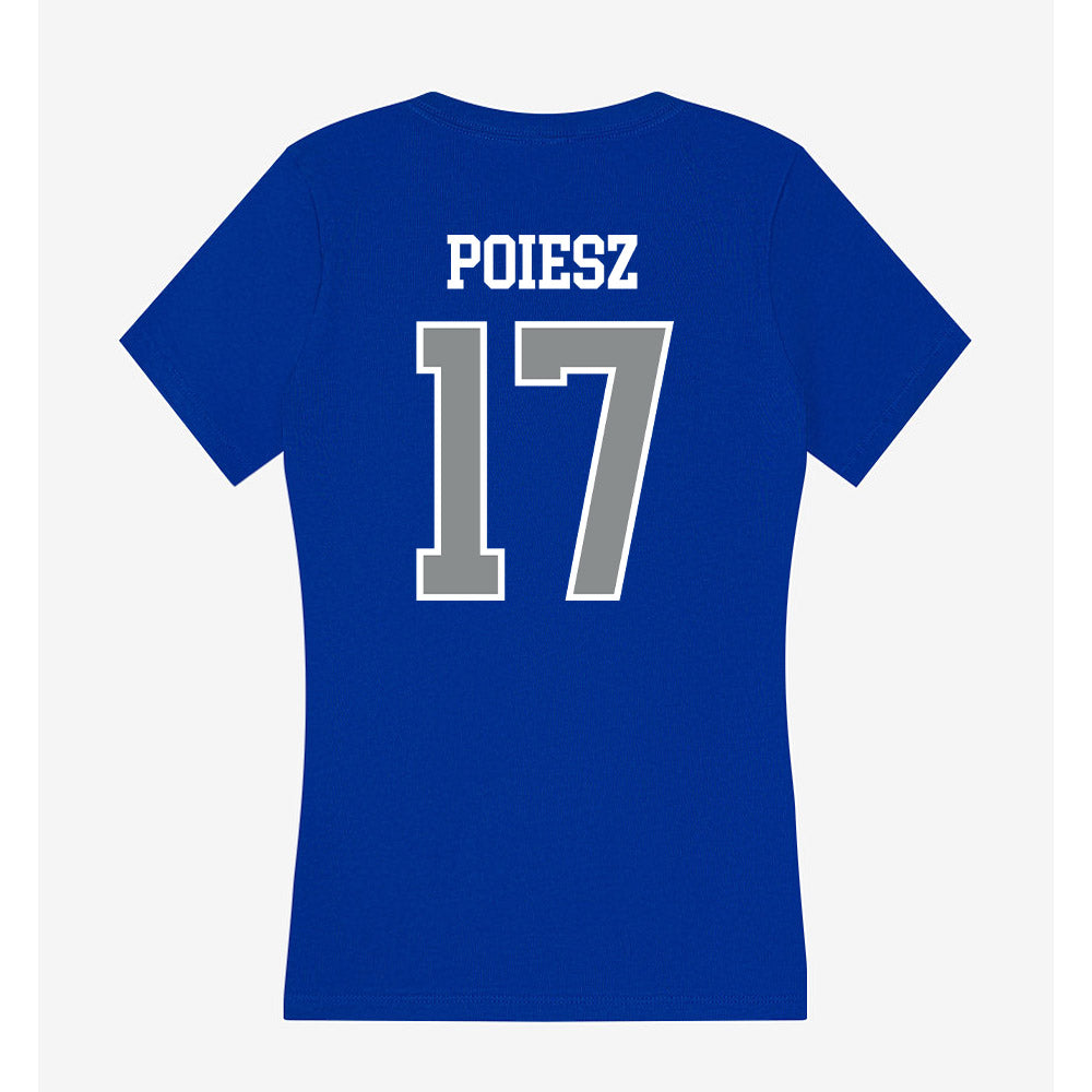 Memphis - NCAA Women's Soccer : Gillian Poiesz - Women's V-Neck T-Shirt-1
