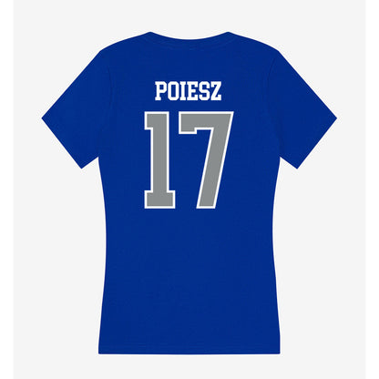 Memphis - NCAA Women's Soccer : Gillian Poiesz - Women's V-Neck T-Shirt-1
