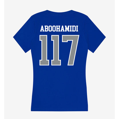 Memphis - NCAA Men's Soccer : Adam Aboohamidi - Women's V-Neck T-Shirt-1