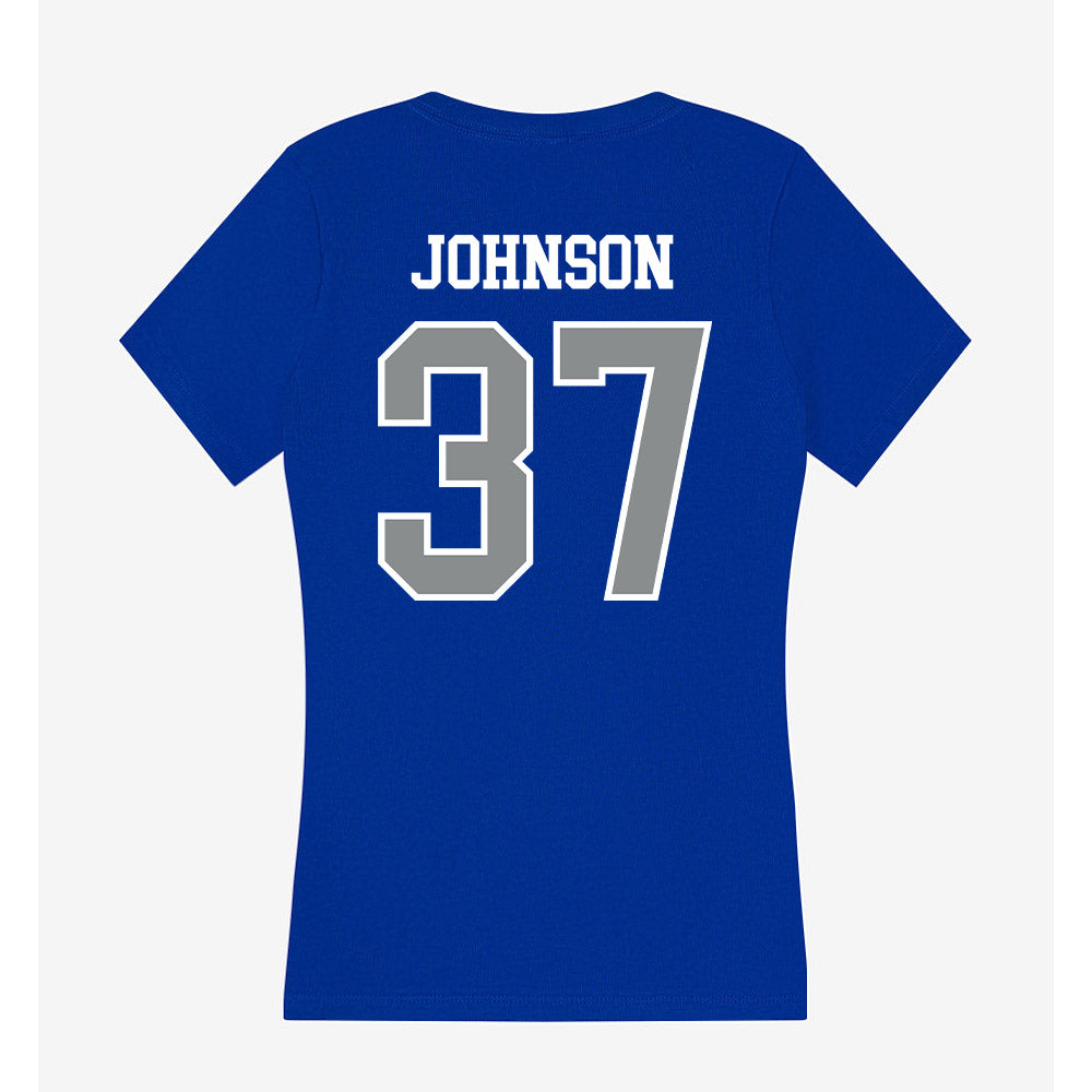 Memphis - NCAA Football : Jacory Johnson - Women's V-Neck T-Shirt-1