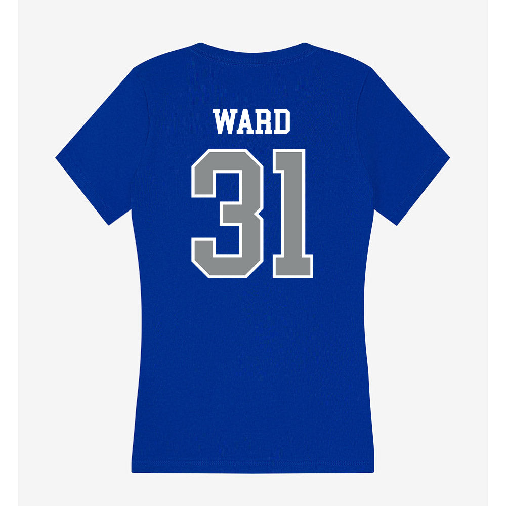 Memphis - NCAA Football : DeMarco Ward - Women's V-Neck T-Shirt-1